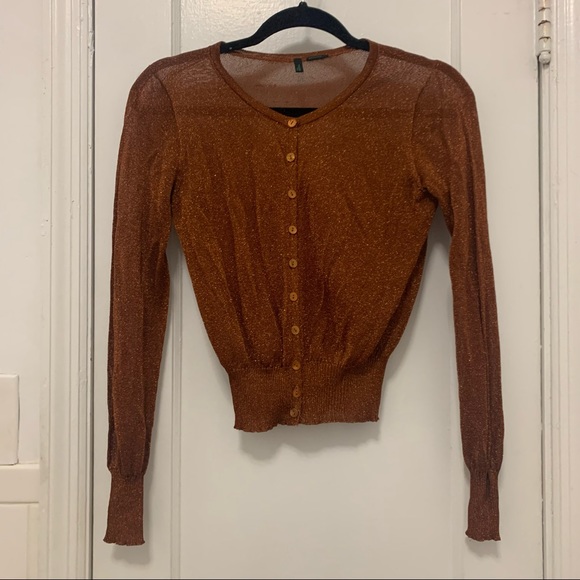 United Colors of Benetton Sweaters | Stile Benetton Cardigan Sweater | Color: Orange | Size: S | Alisonpieroni's Closet